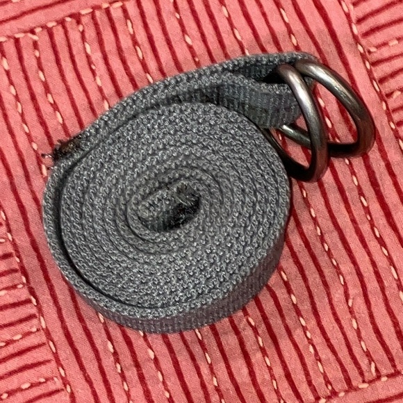 Gray canvas Fabric Belt with Silver tone Buckle - Picture 9 of 9